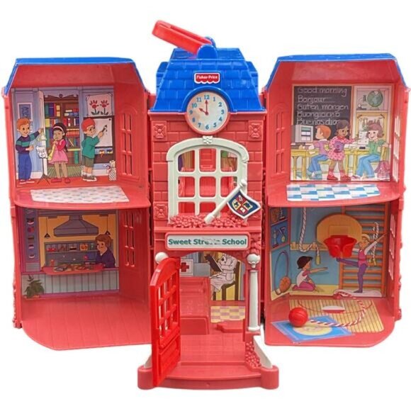 Fisher Price Sweet Streets Schoolhouse Dollhouse Toy - Picture 2 of 11